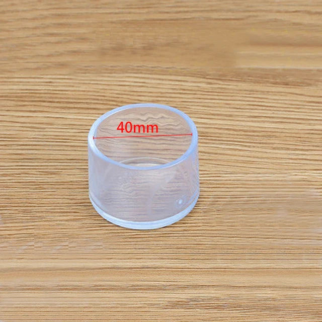 Furniture Leg Foot Protector Transparent Table And Chair Foot Cover Silicone Wear-resistant Cap Noise Reduction Protect Floor