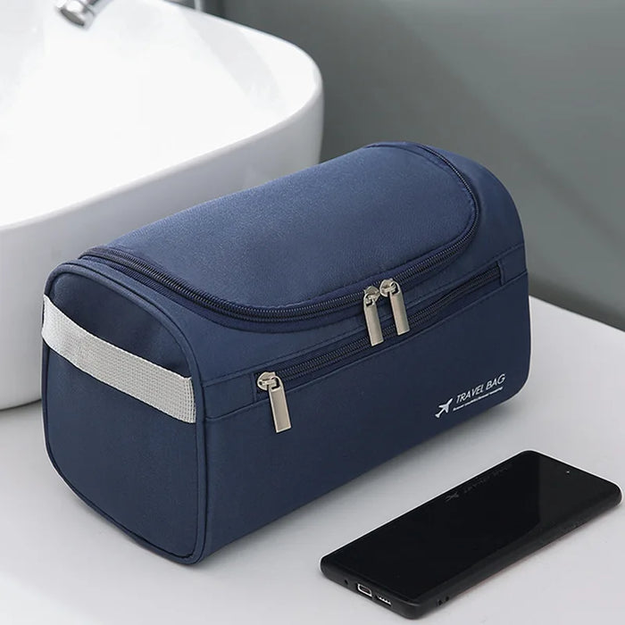 FUDEAM Polyester Men Business Portable Storage Bag Toiletries Organizer Women Travel Cosmetic Bag Hanging Waterproof Wash Pouch