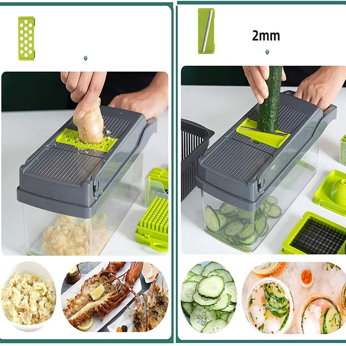 Drop Shipping Multi-functional Plastic Manual Food Shredder Salad Cutter Vegetable Chopper Kitchen tools