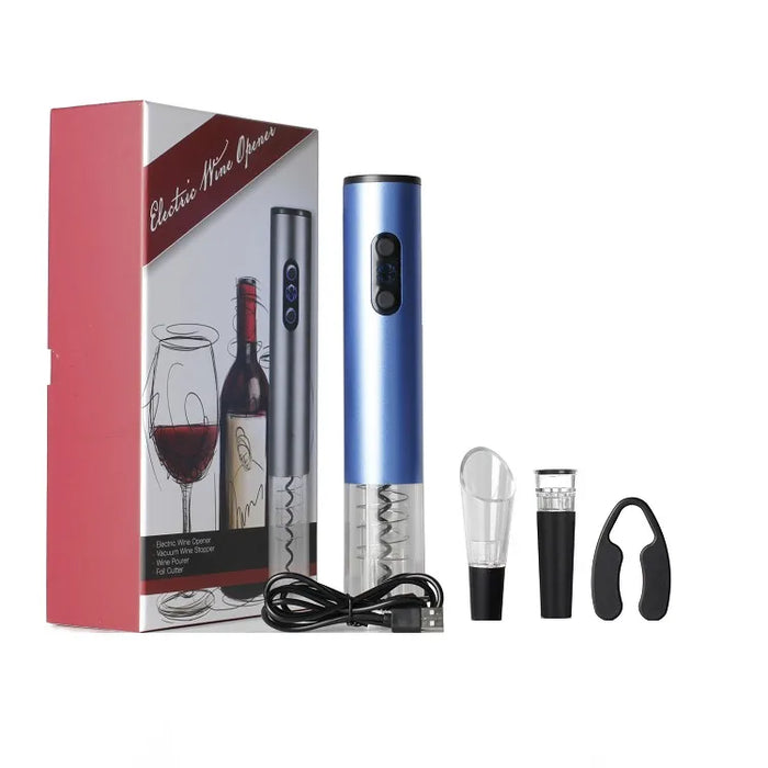 Electric Wine Opener Rechargeable Automatic Corkscrew Creative Wine Bottle Opener with USB Charging Cable