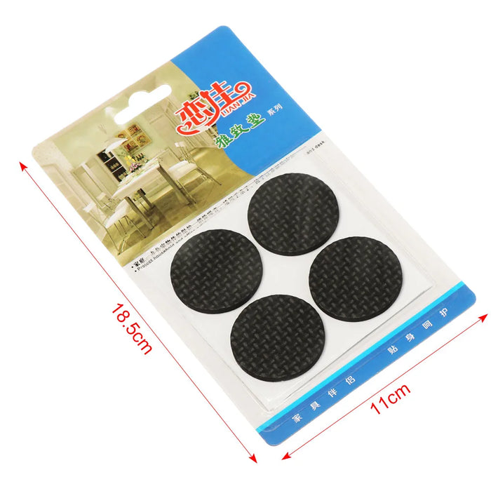 4pcs Floor Protectors Leg Caps Feet Pads Furniture Table Covers Socks Floor Protectors Round Bottom Non-Slip Cups