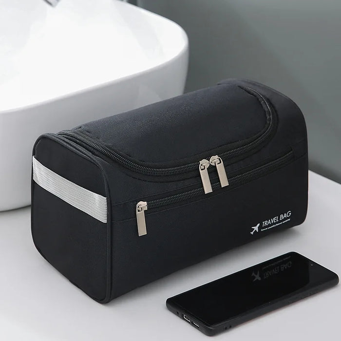 FUDEAM Polyester Men Business Portable Storage Bag Toiletries Organizer Women Travel Cosmetic Bag Hanging Waterproof Wash Pouch