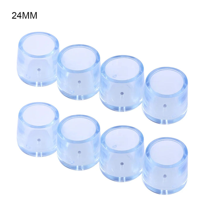 4pcs Floor Protectors Leg Caps Feet Pads Furniture Table Covers Socks Floor Protectors Round Bottom Non-Slip Cups