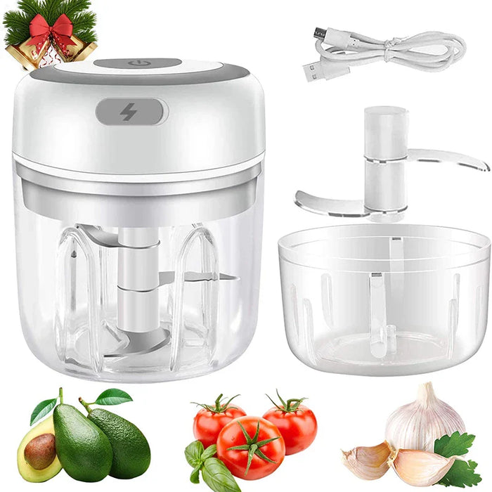 250ml Kitchen Gadgets Food Grade Baby Food Processor Smart Electric Meat Mincer Onion Vegetable Chopper