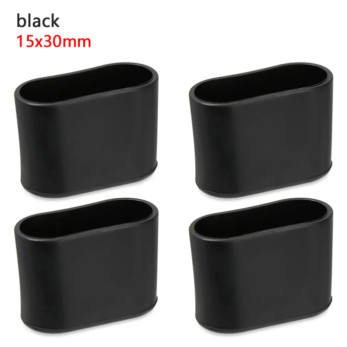 4pcs Floor Protectors Leg Caps Feet Pads Furniture Table Covers Socks Floor Protectors Round Bottom Non-Slip Cups