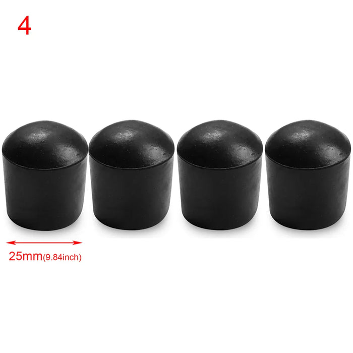 4pcs Floor Protectors Leg Caps Feet Pads Furniture Table Covers Socks Floor Protectors Round Bottom Non-Slip Cups