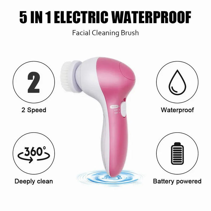 Face cleaning apparatus Electric face cleaning brush, electric 5 in 1 brush for cleaning face