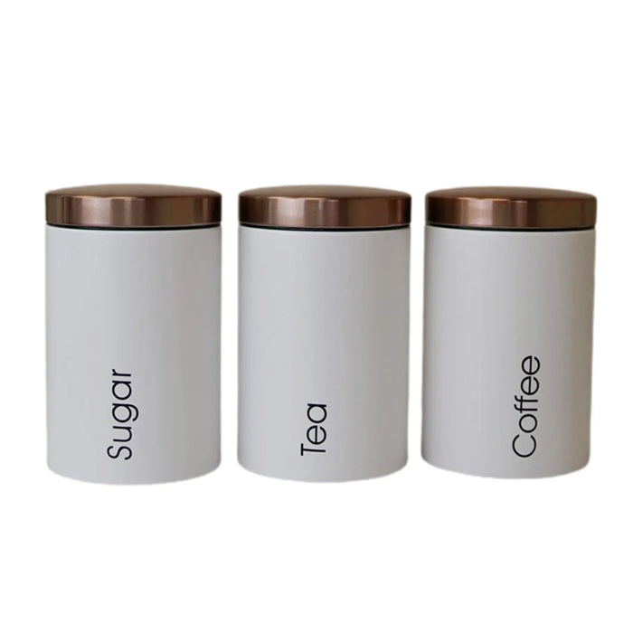 3pcs Canister Set Tea Coffee Sugar Storage Bottles Kitchen Food Canister Jar for Home Organizer Candy Sealed Cans Box