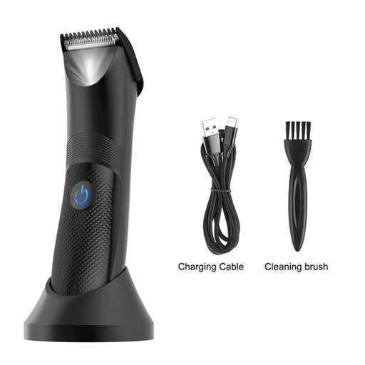 Best Safe Waterproof Wet Ceramic Blade Head Pubic Women Mens Body Arm Waist Electric Groin Hair Trimmer For Men