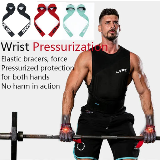 Fitness Lifting Wrist Strap Brace for Weightlifting Crossfit Bodybuilding Support Kettlebell Dumbbell Weights Strength Workout