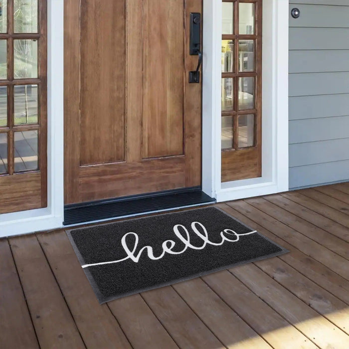 Hello Dirt Trapper Door Mat