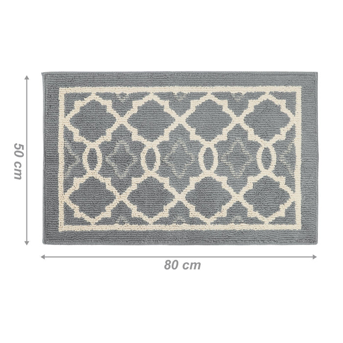 Light Grey Modern Entrance Rug