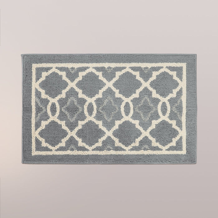 Light Grey Modern Entrance Rug