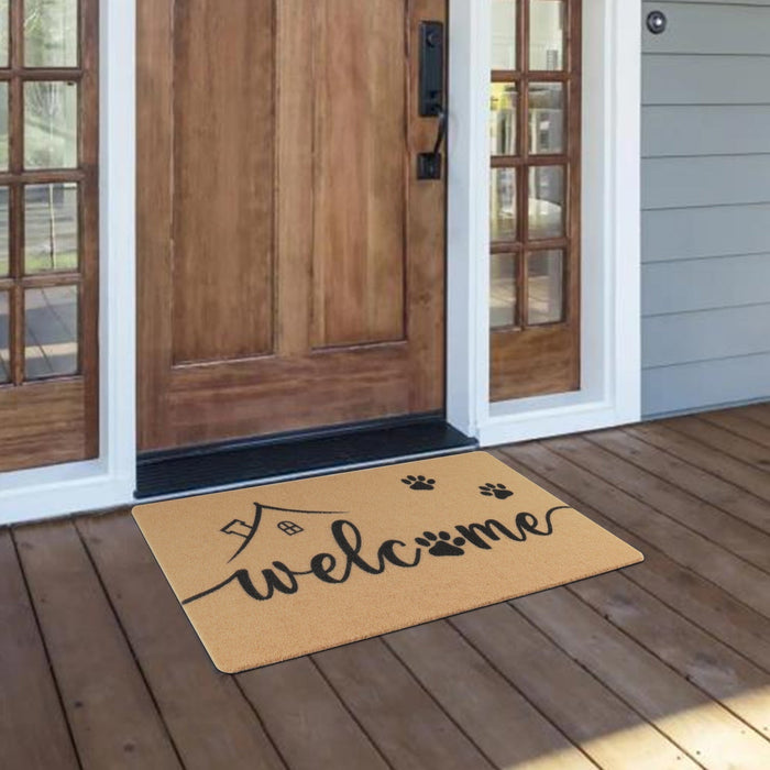 Funny Paw Welcome Mat, Cute PVC Door Mat