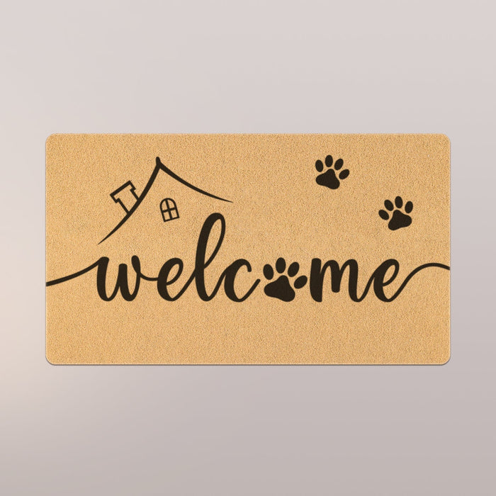 Funny Paw Welcome Mat, Cute PVC Door Mat