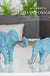 2pcs Elephant figurine resin for home office hotel decoration tabletop animal modern craft India white Elephant statue decor