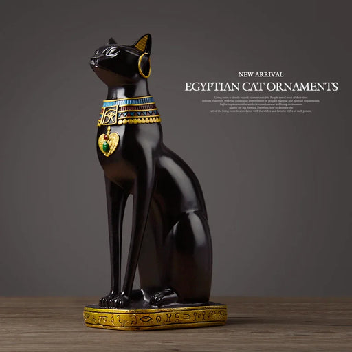 Egyptian Cat resin craft vintage home decor Modern Vintage Baster goddess god pharaoh figurine statue for table ornaments Gift