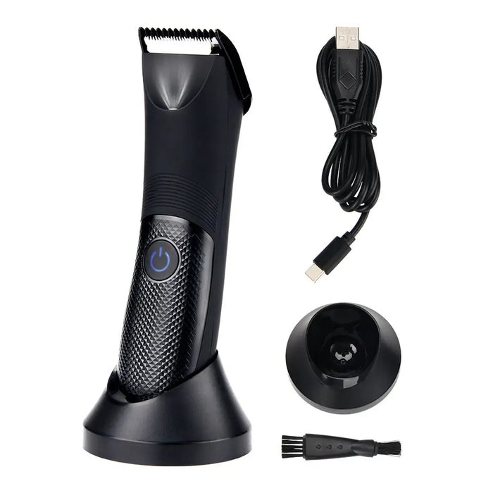 Best Safe Waterproof Wet Ceramic Blade Head Pubic Women Mens Body Arm Waist Electric Groin Hair Trimmer For Men