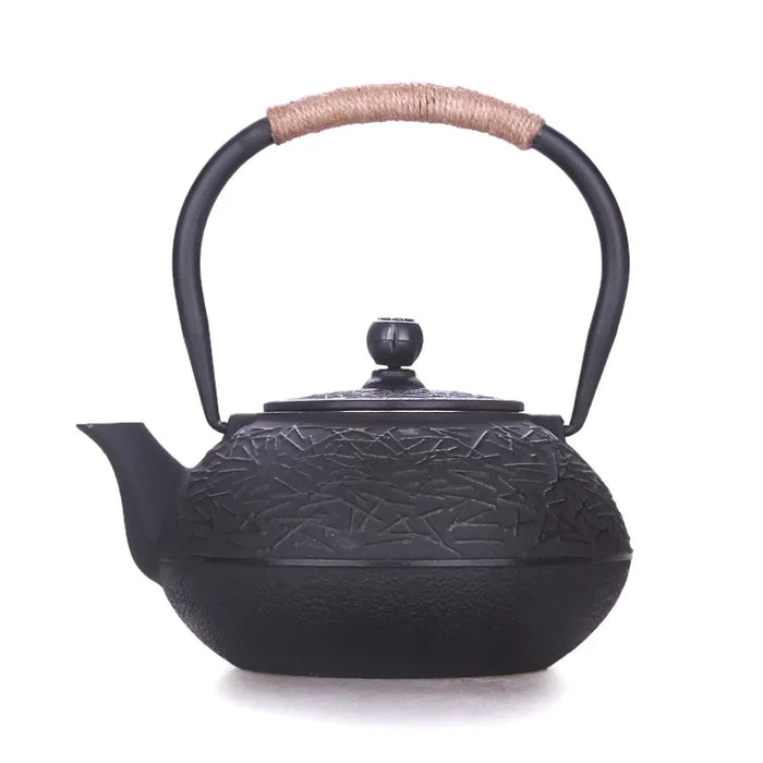 900ML Japanese Style Cast Iron Teapot With Stainless Steel Infuser Strainer Plum Blossom Cast Iron Tea Kettle For Boiling Water