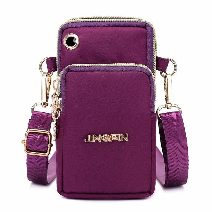 Casual Waterproof Nylon Crossbody Bags Women Messenger Shoulder Bag Female Small Cell Phone Handbags Purses Sports Pouch Bag