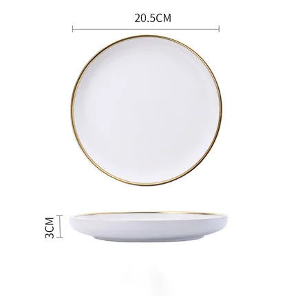  Supplier Dinnerware Full Dinner Sets 18 pcs White Green Royal Ceramic Dinner Set For Restaurant