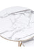 2Pcs Marble Texture Coffee Table for Living Room Sofa Side Round Coffee Tea Table 2 in 1 Combination Furniture Golden White