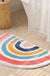 Half Circle Rainbow Bath Mat