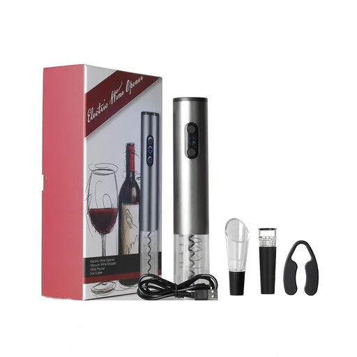 Electric Wine Opener Rechargeable Automatic Corkscrew Creative Wine Bottle Opener with USB Charging Cable