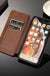 2021 Retro PU Flip Wallet Leather Phone case for iPhone 12 Multi Card Holder Magnetic Cover for iPhone 11 12 XS SE 7 8