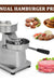 Hamburger Burger Meat Press Machine 130mm Diameter Aluminum Alloy Hamburger Patty Maker  with 500 pcs patty paper