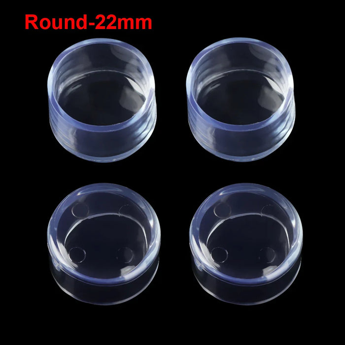 4pcs Floor Protectors Leg Caps Feet Pads Furniture Table Covers Socks Floor Protectors Round Bottom Non-Slip Cups