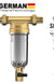 2700L/H Reusable Whole House Spindown Pre Sediment Water Filter, 40 Micron, Water Pre-Filter System, 3/4" FNPT + 1/2"MNPT, Brass