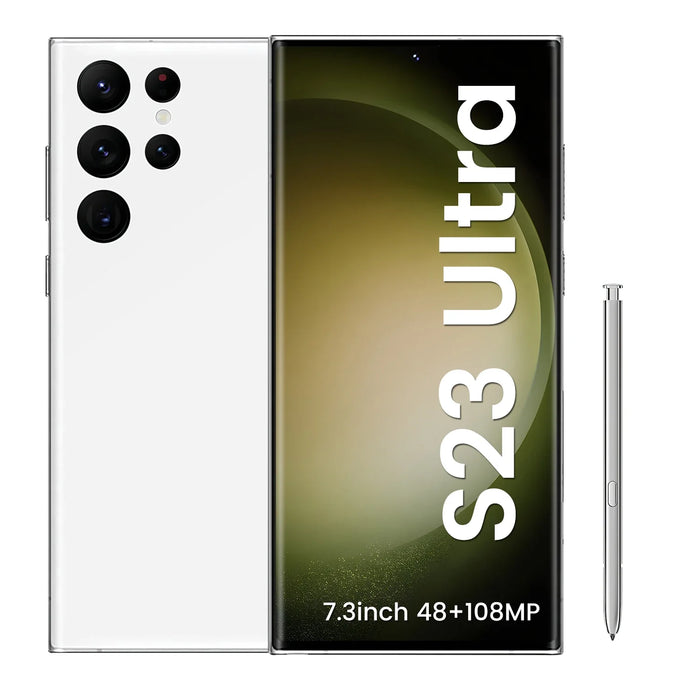 2023 New Mobile Phones S23 Ultra 7.3 inch 16GB+1T 4G 5G Smartphones With Stylus 5 Cameras Face ID Unlocked Cellphones