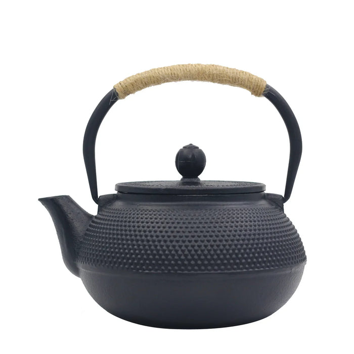 900ML Japanese Style Cast Iron Teapot With Stainless Steel Infuser Strainer Plum Blossom Cast Iron Tea Kettle For Boiling Water