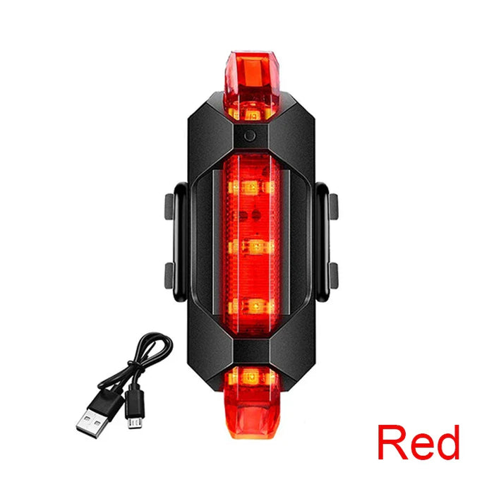 Bike Light Set Front Light with Taillight USB Rechargeable Easy to Install 3 Modes Bicycle Accessories for the Bicycle Road MTB