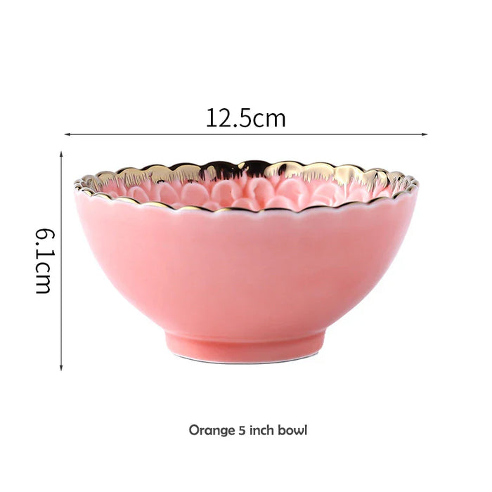 Factory Direct Sell Restaurant Soup Bowl Ceramic Steak Plate Full Crockery Dinner Sets Luxury Porcelain Dinnerware Set