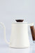 600ml Tea Kettle 304 Stainless Steel Coffee Pot Coffee Kettle with Long Wooden Handle