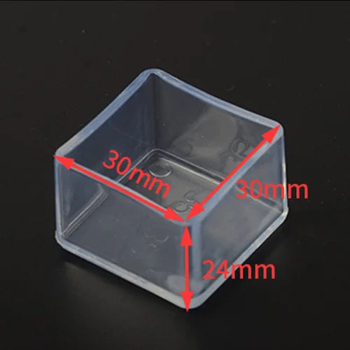 Furniture Leg Foot Protector Transparent Table And Chair Foot Cover Silicone Wear-resistant Cap Noise Reduction Protect Floor