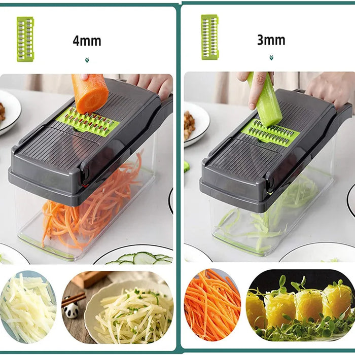 Drop Shipping Multi-functional Plastic Manual Food Shredder Salad Cutter Vegetable Chopper Kitchen tools