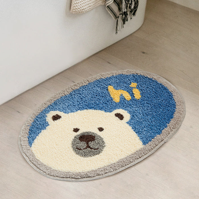 Cute Polar Bear Bathroom Mat, Hi Bath Mat