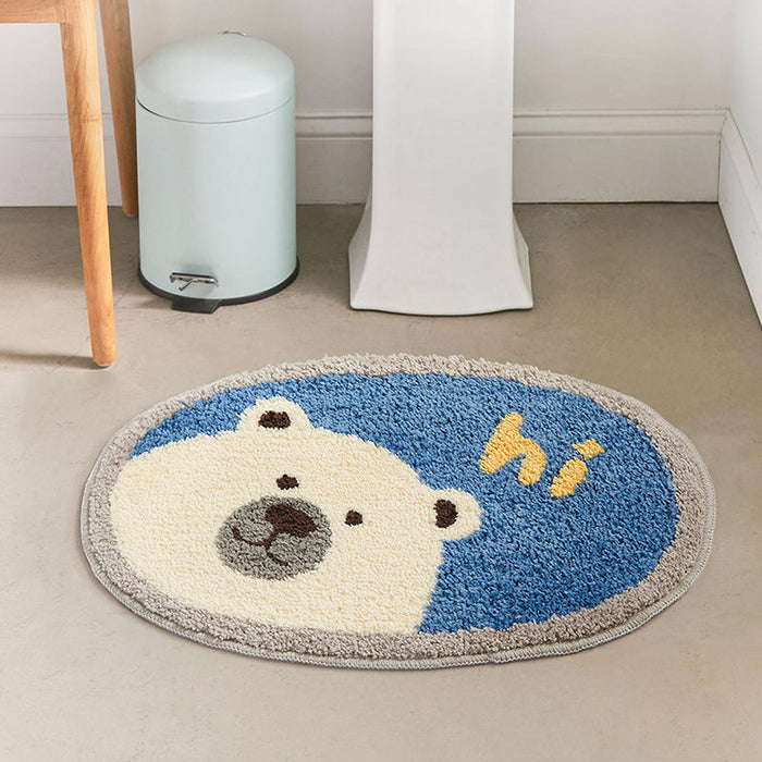 Cute Polar Bear Bathroom Mat, Hi Bath Mat