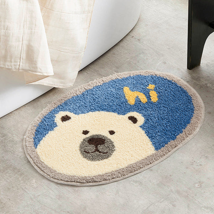 Cute Polar Bear Bathroom Mat, Hi Bath Mat