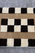 Feblilac Black White and Brown Checkerboard Bath Mat