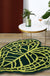 Feblilac Tropical Green Leaf Mat, Kitchen Bedroom Are Rug