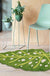 Feblilac Tropical Green Leaf Mat, Kitchen Bedroom Are Rug, Long Runner Mat