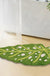 Feblilac Tropical Green Leaf Mat, Kitchen Bedroom Are Rug, Long Runner Mat