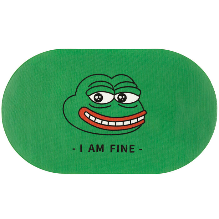 I'm Fine Frog PVC Bathroom Mat