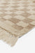 Irregular Checkerboard Hand-Knotted Wool Rug by Sarah Sherman Samuel