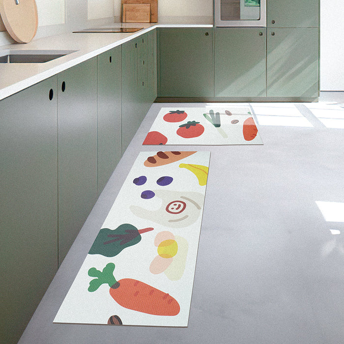 Lovely Vegetables Kitchen Mat