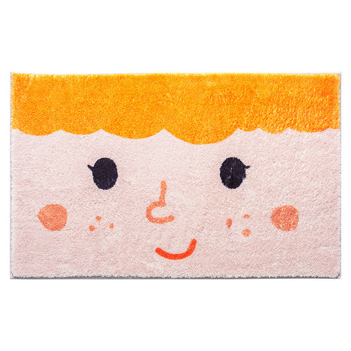 Lovely Facial Expression Bath Mat